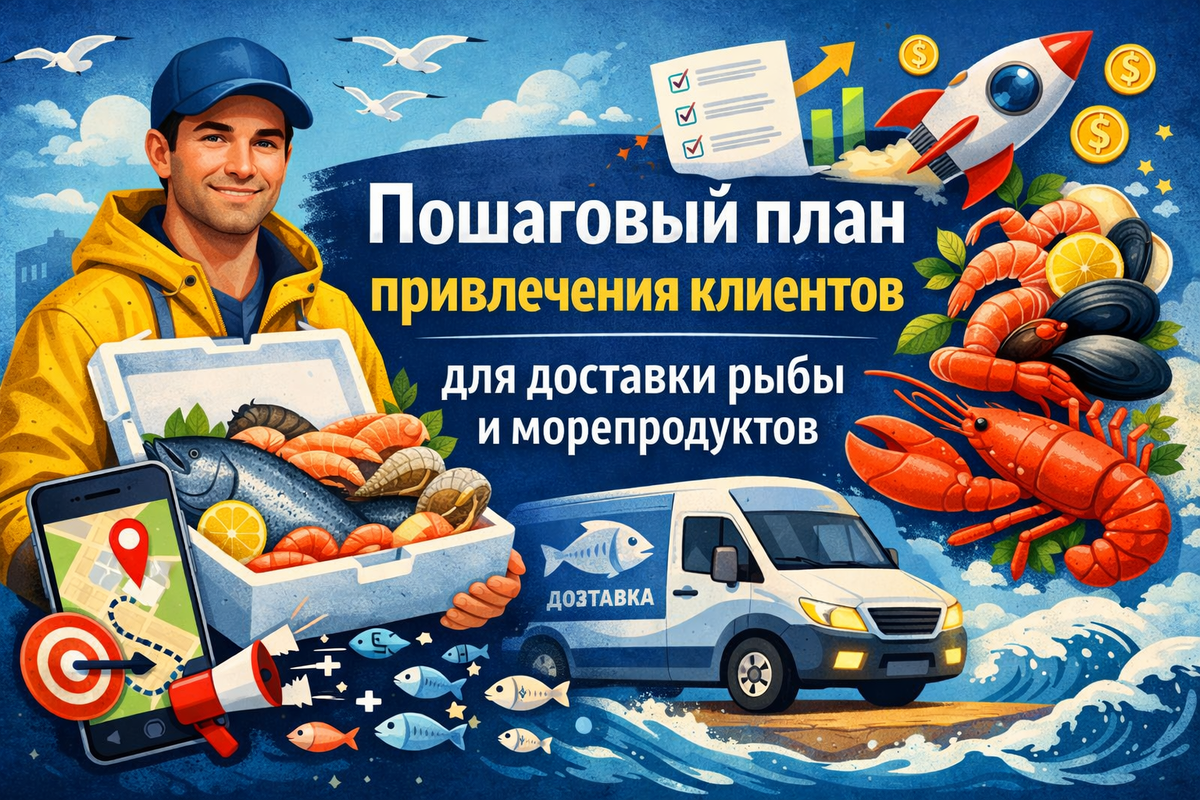 Как привлечь клиентов в бизнес доставки рыбы и морепродуктов