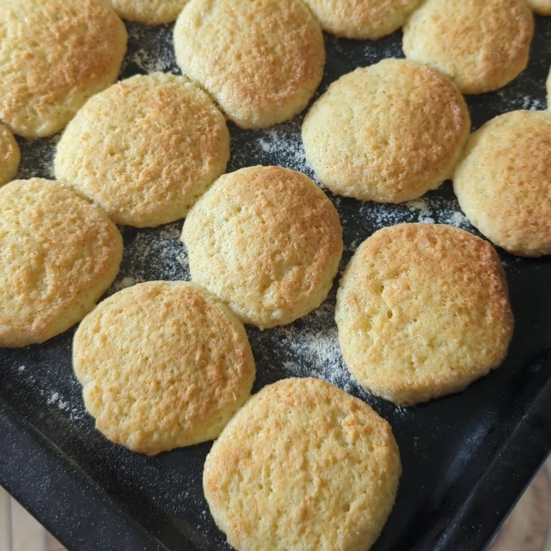 Быстрое и простое творожно-кокосовое печенье за короткое время