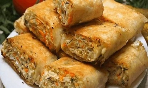 Лаваш: Хрустящие рулетики с разнообразными начинками