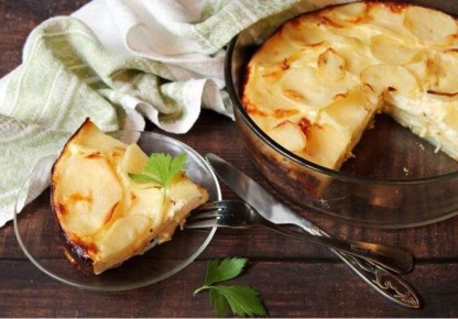Картофельная запеканка с творогом
