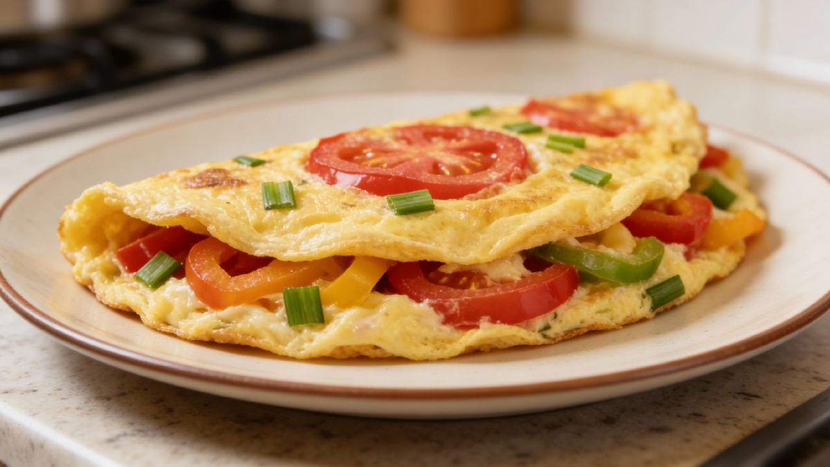 Как приготовить идеальный омлет с овощами в аэрогриле