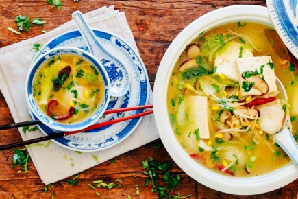 Рыбный суп с тофу