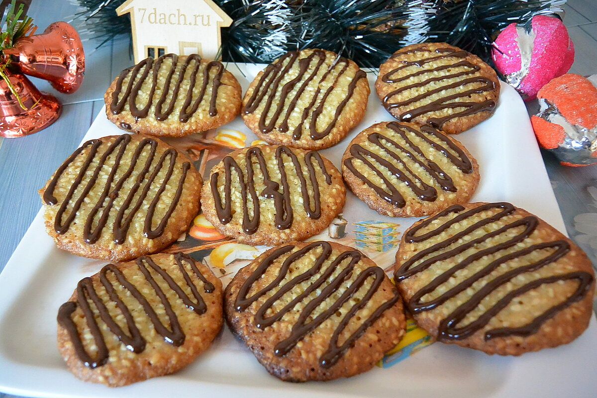 Каждый день как праздник: готовим печенье с кунжутом и шоколадом за полчаса