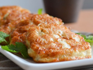 Сочные оладьи из куриного филе