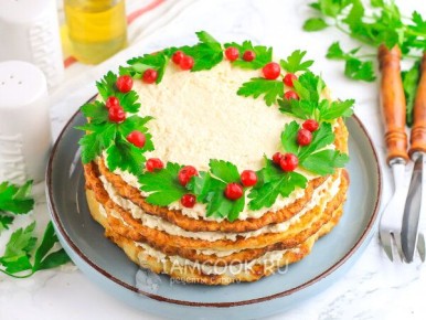 Неповторимый закусочный торт на Пасху