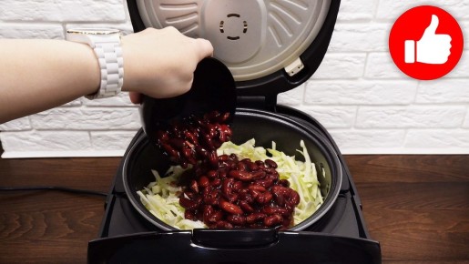 Тушеная капуста с фасолью: сытный и полезный обед для всей семьи