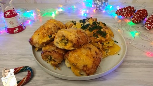 Нежные рулетики из куриного филе с картошкой: идеальное угощение для праздника