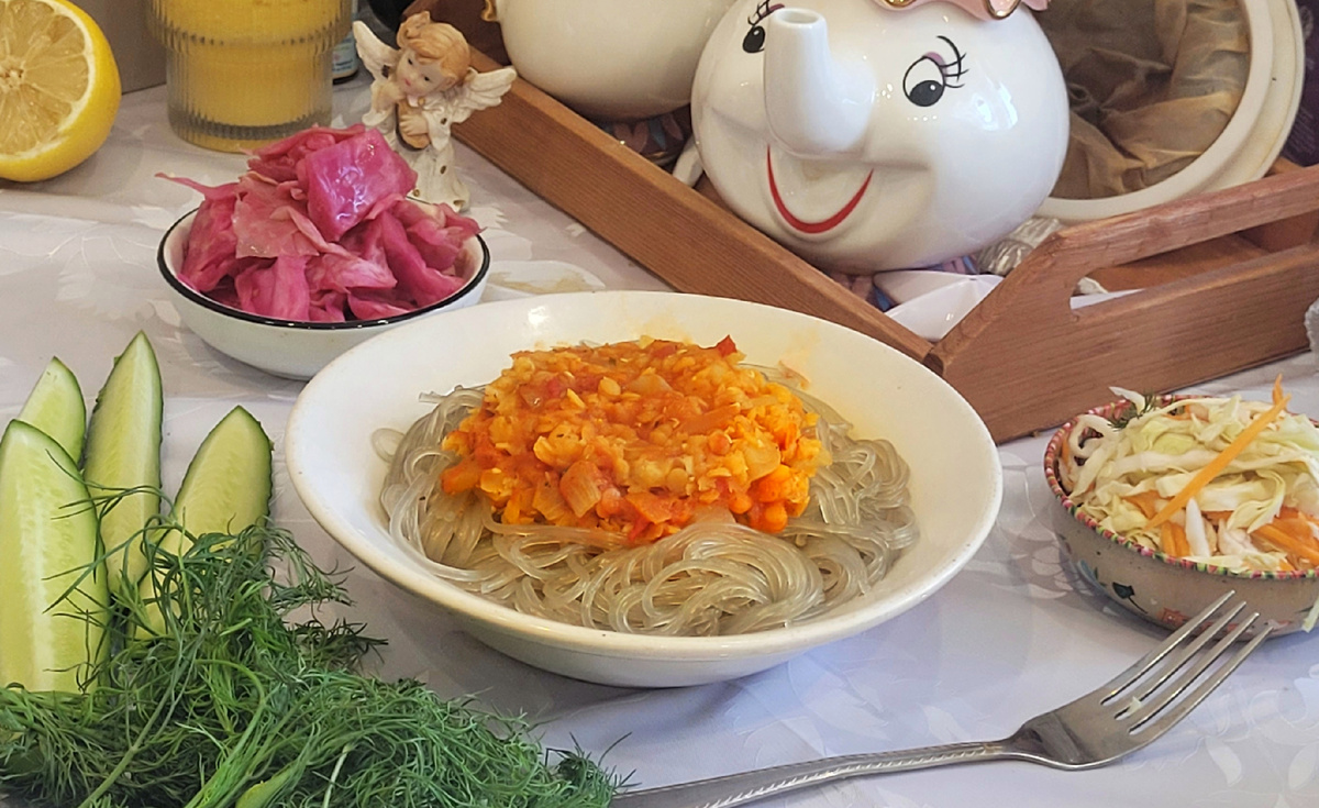 Чечевичное болоньезе: Вкусный веганский ужин без мяса
